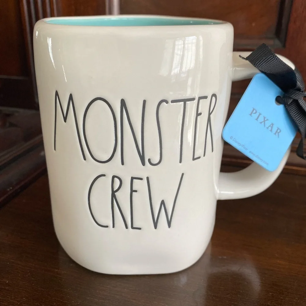 Rae Dunn Disney/Pixar Monster Inc. “Monster Crew” Mug NWT